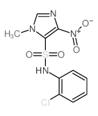 1H-Imidazole-5-sulfonamide,N-(2-chlorophenyl)-1-methyl-4-nitro- Structure