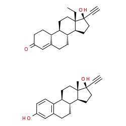 (8R,9S,10R,13S,14S,17S)-13-ethyl-17-ethynyl-17-hydroxy-1,2,6,7,8,9,10,11,12,14,15,16-dodecahydrocyclopenta[a]phenanthren-3-one structure