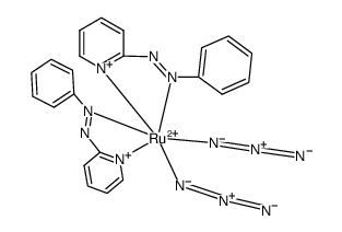 ruthenium(II)[2-(phenylazo)pyridine]2(N3)2结构式