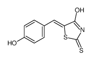 (Z)-5-(4-羟基苯亚甲基)-2-硫代噻唑烷-4-酮结构式