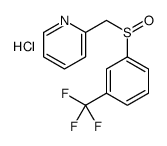 2-[[3-(trifluoromethyl)phenyl]sulfinylmethyl]pyridine,hydrochloride Structure