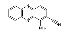 1-amino-2-phenazinecarbonitrile结构式