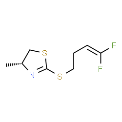 Thiazole, 2-[(4,4-difluoro-3-butenyl)thio]-4,5-dihydro-4-methyl-, (4R)- (9CI) structure