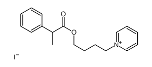 4-pyridin-1-ium-1-ylbutyl (2R)-2-phenylpropanoate,iodide结构式