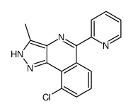 9-chloro-3-methyl-5-pyridin-2-yl-2H-pyrazolo[4,3-c]isoquinoline结构式