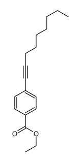 ethyl 4-non-1-ynylbenzoate结构式