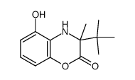 3-tert-Butyl-5-hydroxy-3-methyl-3,4-dihydro-benzo[1,4]oxazin-2-one Structure