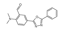 2-(dimethylamino)-5-(5-phenyl-1,3,4-oxadiazol-2-yl)benzaldehyde结构式