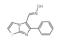 N-[(7-phenyl-4-thia-1,6-diazabicyclo[3.3.0]octa-2,5,7-trien-8-yl)methylidene]hydroxylamine Structure