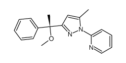 2-[3-[(1R)-1-methoxy-1-phenylethyl]-5-methylpyrazol-1-yl]pyridine Structure