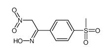 N-[1-(4-methylsulfonylphenyl)-2-nitroethylidene]hydroxylamine Structure