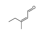 (Z)-3-methyl-2-pentenal Structure