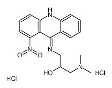 1-(dimethylamino)-3-[(1-nitroacridin-9-yl)amino]propan-2-ol,dihydrochloride结构式