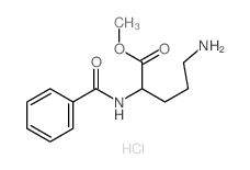 L-Ornithine,N2-benzoyl-, methyl ester, monohydrochloride (9CI) Structure