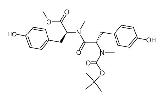 methyl N-boc-N-methyl-L-tyr-N-methyl-L-tyrosinate Structure