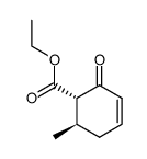 (1S,6R)-6-Methyl-2-oxo-cyclohex-3-enecarboxylic acid ethyl ester Structure