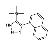 trimethyl-(5-naphthalen-1-yl-2H-triazol-4-yl)silane Structure