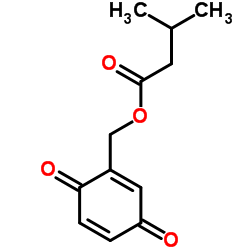 3-Methyl-Butanoic Acid (3,6-Dioxo-1,4-Cyclohexadien-1-Yl)Methyl Este structure