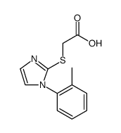 [[1-(2-METHYLPHENYL)-1H-IMIDAZOL-2-YL]THIO]ACETIC ACID结构式