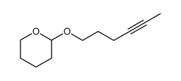 2-(R,S)-(hex-4-ynyloxy)tetrahydropyran结构式