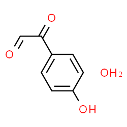 4-羟基苯甲酰甲醛水合物结构式