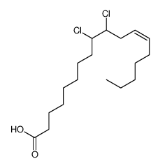 (E)-9,10-dichlorooctadec-12-enoic acid Structure