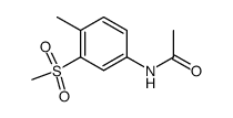 acetic acid-(3-methanesulfonyl-4-methyl-anilide) Structure