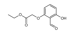 ethyl 2-(2-formyl-3-hydroxyphenoxy)acetate结构式