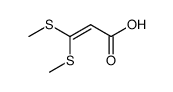 3,3-bis(methylthio)acrylic acid Structure