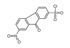 7-nitro-9-oxofluorene-2-sulfonyl chloride结构式