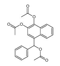 1,2-diacetoxy-4-(α-acetoxy-benzyl)-naphthalene Structure