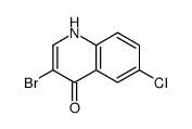 3-Bromo-6-chloro-4-hydroxyquinoline structure