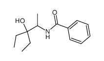 N-(2-ethyl-2-hydroxy-1-methyl-butyl)-benzamide结构式