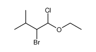 1-ethoxy-2-bromo-1-chloro-3-methyl-butane Structure