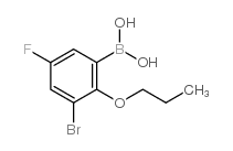 3-BROMO-5-FLUORO-2-PROPOXYPHENYLBORONIC& structure