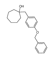 1-(4-benzyloxybenzyl)cycloheptanol结构式