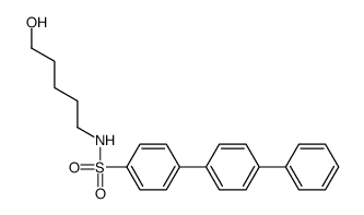 N-(5-hydroxypentyl)-4-(4-phenylphenyl)benzenesulfonamide Structure