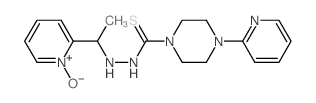 N-(1-(1-Hydroxy-1lambda(5)-pyridin-2-yl)ethyl)-4-(2-pyridinyl)-1-piperazinecarbothiohydrazide结构式