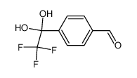 4-(2,2,2-trifluoro-1,1-dihydroxyethyl)benzaldehyde Structure