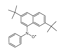 3,7-di-t-butyl-1-naphthyl phenyl nitroxide Structure