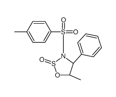 (2S,4R,5S)-5-methyl-3-(4-methylphenyl)sulfonyl-4-phenyloxathiazolidine 2-oxide结构式