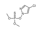 (4-chloropyrazol-1-yl)oxy-dimethoxy-sulfanylidene-λ5-phosphane结构式