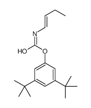 (3,5-ditert-butylphenyl) N-but-1-enylcarbamate结构式
