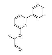 2-(6-phenylpyridin-2-yl)oxypropanal Structure