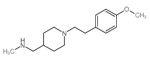 ((1-[2-(4-METHOXYPHENYL)ETHYL]PIPERIDIN-4-YL)-METHYL)METHYLAMINE结构式
