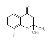 2,2-Dimethyl-8-fluoro-4-chromanone结构式