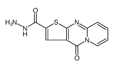 4H-Pyrido[1,2-a]thieno[2,3-d]pyrimidine-2-carboxylic acid, 4-oxo-, hydrazide结构式