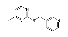 4-methyl-2-(pyridin-3-ylmethylsulfanyl)pyrimidine Structure