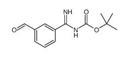 3-(BOC-AMIDINO)-BENZALDEHYDE, structure