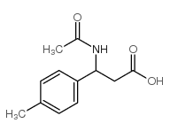 3-乙酰基氨基-3-对甲苯-丙酸结构式